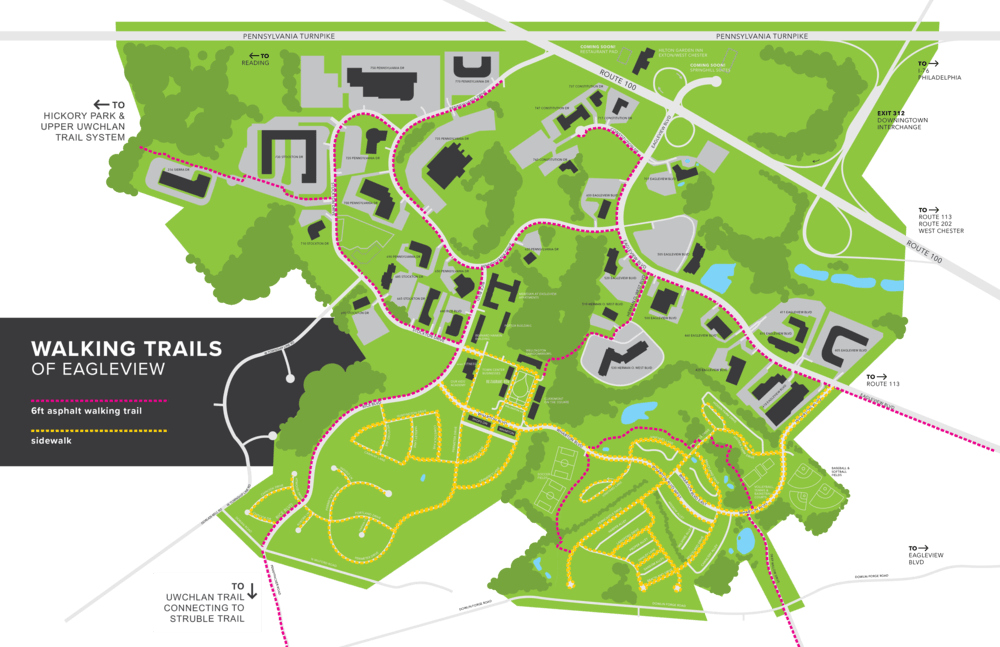 Eagleview Walking Trails Map
